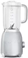Smeg BLF01SVUS Retro Style Blender with 6 Cups Tritan BPA-Free Jug, Detachable Stainless Steel Dual Blades, Overload Motor Protection, 4 Speeds and 3 Preset Programs in Silver