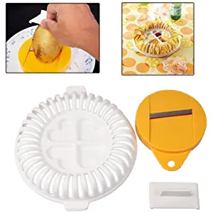 HUANGMENG Cake Paper Cup DIY Microwave Oven Baked Potato Chips Homemade Maker Machine Device with Slicer & Plate HUANGMENG