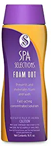 Spa Selections 86265 Foam Out Spa and Hot Tub Cleanser, 16 fl oz