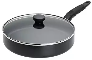 Mirro A79797 Get A Grip Nonstick Fry Pan with Glass Lid Cookware, 10-Inch, Black