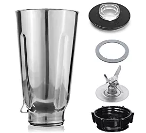 Blendin 5 Cup Replacement Stainless Steel Jar Set, Fits Oster & Osterizer Blenders