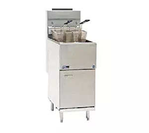 Pitco 35C+S-LP 35 lb. Floor Model Gas Fryer | 90,000 BTU