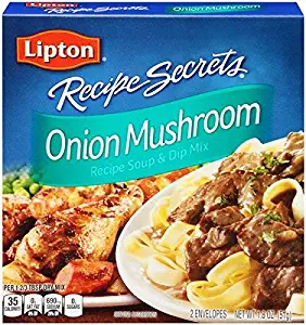 Lipton Recipe Secrets Onion Mushroom Recipe Soup & Dip Mix 1.8oz, (Pack of 3)