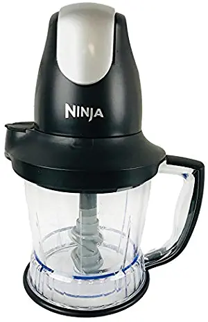 Ninja Storm Food Processor Blender Master Bowl 450W Motor Power Pod with Total Crushing Technology BPA-Free Pitcher Black QB751Q (Renewed)
