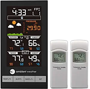 Ambient Weather WS-2801-X2 Advanced Wireless Color Forecast Station