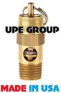 Conrader Brass ASME Approved Safety Valve, 175 psi Set Pressure, 1/4" Male NPT