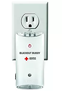 American Red Cross Blackout Buddy the Emergency LED Flashlight, Blackout Alert and Nightlight, Lights Up Automatically When There is a Power Failure, ARCBB200W-DBL