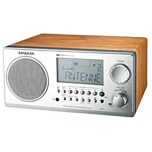 Sangean WR-2 AM / FM-RBDS Wooden Cabinet Digital Tuning Radio (Walnut)