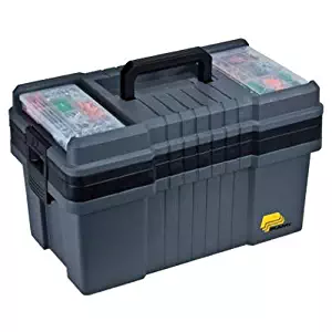 Plano 823-003 Contractor Grade Po Series 22-Inch Tool Box, Graphite Gray with Black Handles and Latches