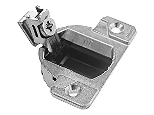Blum 33.3600x4S 33.3600 Compact 33 Screw on 110 Degree Opening Face Frame Hinge, Zinc Die-Cast (Pack of 4 with Screws), Nickel Finish