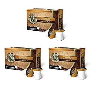 New Orleans Roast Coffee & Tea Roast Single Cups, Medium, 12 Countc, Pack Of 3