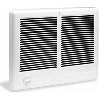 Cadet Com-Pak Twin 4000W, 240V Most Popular Large Room Electric Wall Heater with Thermostat, White