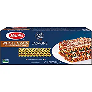 Barilla Whole Grain Pasta, Wavy Lasagne, 13.25 Ounce (Pack of 12)
