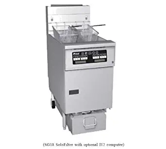 Pitco SG14RS-1FD Solstice Prepackaged Gas Fryer System with Solstice Solo Filter System (1) 40-50 lb Tank 122,000 BTU