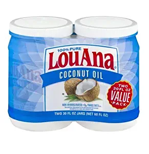 PACK OF 6 - Lou Ana Coconut Oil 100% Pure, 30.0 FL OZ