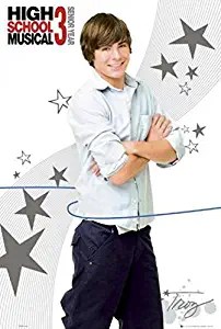 1art1 High School Musical Poster - 3, Troy Casual (36 x 24 inches)