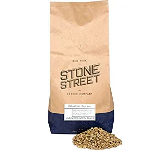 COLOMBIAN SUPREMO Unroasted Green Raw Coffee Beans, 5 LB Bulk Bag, 100% Arabica Top Grade Extra Large