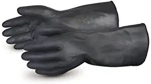 Superior BBQ Gloves - High Heat Resistant Barbecue Gloves for Grills & Smokers (Insulated Lining Protects Hands from Steam - Diamond Grip Finish for Easy Food Handling) Size Medium