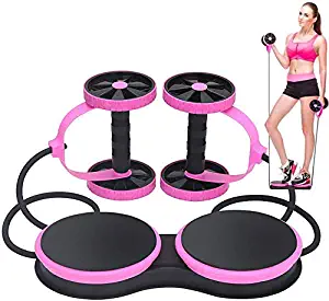 Ab Roller Wheel, Exercise Dual Wheel Easy Grip Handles Core Training, Abdominal Workout Physical Exercise