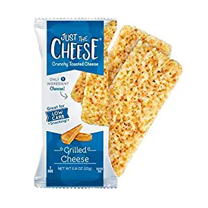 Just the Cheese Bars, Crunchy Baked Low Carb Snack Bars. 100% Natural Cheese. High Protein and Gluten Free … (Grilled Cheese)