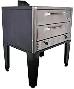 Peerless Ovens Model CW61P Twin Door Pizza Oven - Gas Fired - Natural Gas - CANOPY VENT