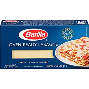 Barilla Pasta, Oven-Ready Lasagne, 9 Ounce (Pack of 12)