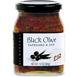 Gourmet Black Olive Tapenade Spread - Perfect for Grilled Meat, Pizza, Crackers, Salad or Garnishing | Gluten-Free | Non-GMO Low Calories | All-Natural Ingredients | 10 Ounce by World Market
