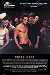 1art1 Fight Club Poster - Brad Pitt, Film Review Collection (Fight Scene) (36 x 24 inches)