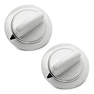 2 Pcs. WE1M654 HEAVY DUTY Timer Knob for General Electric Dryer with Metal Ring