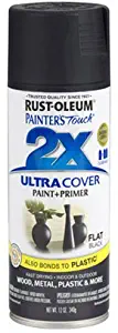 Rust-Oleum 249127 Painter's Touch Multi Purpose Spray Paint, 12-Ounce, Flat Black
