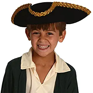 Kangaroo Kids Revolutionary War Deluxe Colonial Tricorn Hat