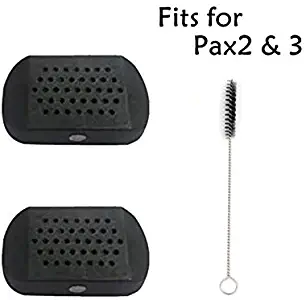 Replacement Accessories Plastic Lid Pack of 2 & Black Brush for Pax2 and Pax3
