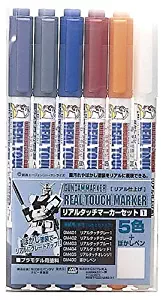 GSI Creos Gundam Marker Real Touch Set 1 (6 Markers)