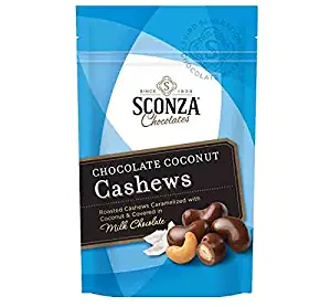 Sconza Milk Chocolate Coconut Cashews 4.5oz Bag