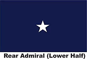 Commodore Rear Admiral Lower Half Officers Flags - US Navy 1-Star 3'x5' Flag