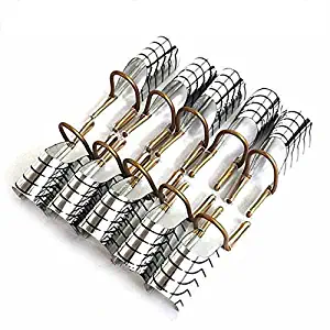 Nail Care Aluminum Prop Guide Forms Extension Reusable Tool Finger 10 pieces With 1 piece Nail Sticker