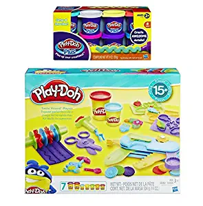 PD Play-Doh Toolin Around Playset + Play-Doh Plus Compound Bundle