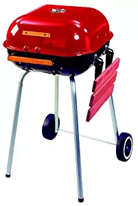Meco Model 4101 Square Utility Charcoal Grill, Red