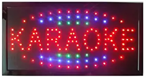 CHENXI Led karaoke neon sign new 48X25 CM indoor ultra bright flashing customed karaoke store Led sign (48 X 25 CM, D)