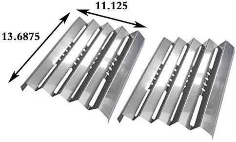 Htanch SN7051(2-Pack) Stainless Steel Heat Plate Replacement for Kenmore 16681, 16691, 17681, 17691,15221, 15222, 15223, 152230, 16221, 16223, 162231, 16225