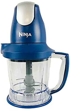 Ninja Storm Master Prep Food Processor Blender Powerful One Touch 450W Motor Pod BPA-Free Pitcher Dishwasher Safe QB751Q (Renewed) (Blue)