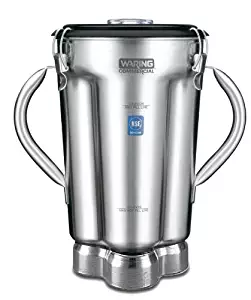 Waring Commercial CAC72 Stainless Steel 2-Handle Container with Blade Assembly and Lid, 1-Gallon