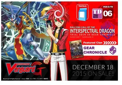 Cardfight Vanguard Rallying Call Interspectral Dragon Starter Trial Deck G TD06 52 Cards