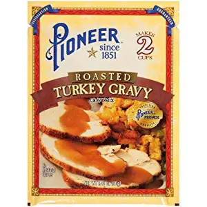 Pioneer Brand Roasted Turkey Gravy 1.41 Oz Packet (Pack of 6)