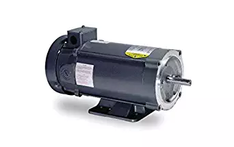 Baldor Electric CDP3320 56C Frame TENV General Purpose DC Motor, 1/3 hp, 1750 RPM, 90VDC, C Face with Removable Base, F1