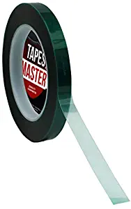1/2" X 72 Yds - Tapes Master 2 Mil Green Powder Coating Masking Tape - High Temperature