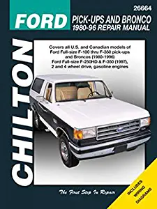 Chilton Ford Trucks and Bronco 1980-1996 Repair Manual (26664)