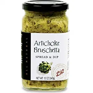 World Market Elki's Gourmet Artichoke Bruschetta - Artichoke Spread - Bruschetta Bread Spread - Bruschetta Spread - Italian Bruschetta Bread Spread - Made from Fresh and Natural Ingredients - 12 Ounce