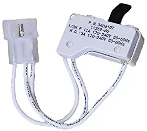 3406107 Dryer Door Switch Fits For Whirlpool, Kenmore, Sears, Maytag, Roper, Estate Dryer