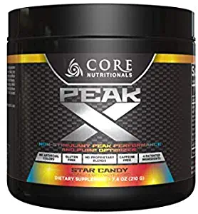 Core Nutrionals Peak X | Non-Stimulant Peak Performance & Pump Optimizer (Star Candy)
